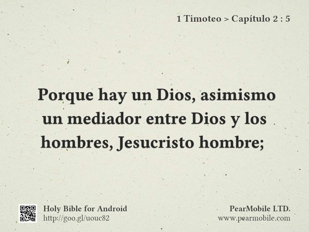1 Timoteo, Capítulo 2:5